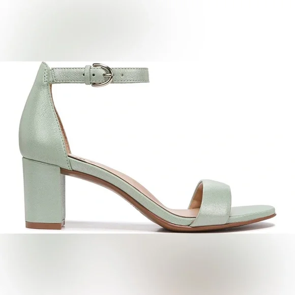 Naturalizer Vera dress sandal heel - spring mint leather size 7 wide - Picture 2 of 12